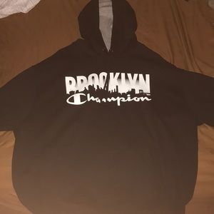 Brooklyn champion hoodie black